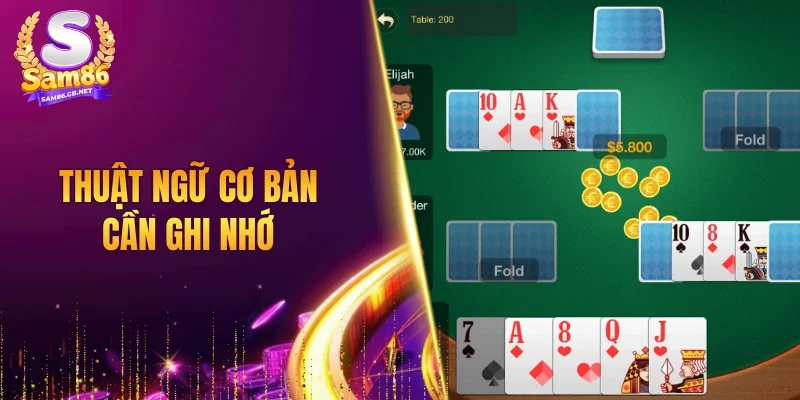 Thuật ngữ cơ bản trong game Poker SAM86 cần ghi nhớ